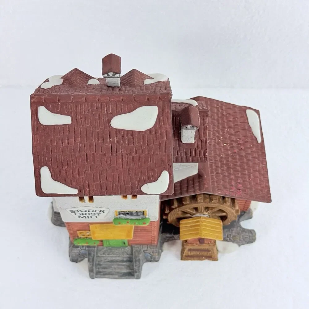 Vintage Department 56 Alpine Village Stoder Grist Mill Retired 59536 EUC